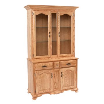 Classic Design 2 1/2 Door China Hutch