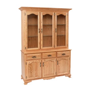 Classic Design 3-Door China Hutch
