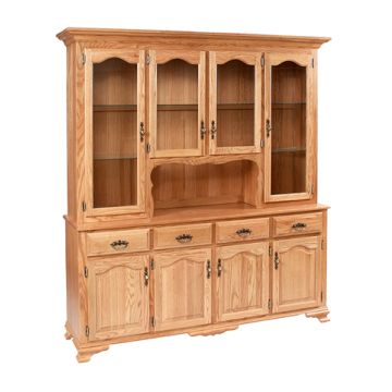 Classic Design 4-Door China Hutch
