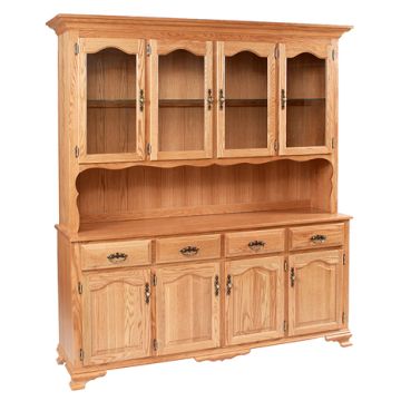 Classic Design 4-Door China Hutch