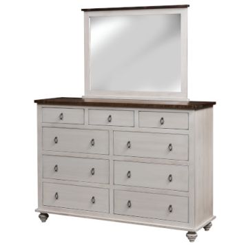 Cottage Grove 9 Drawer Dresser with Mirror