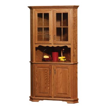 Country 2 Door Corner Hutch