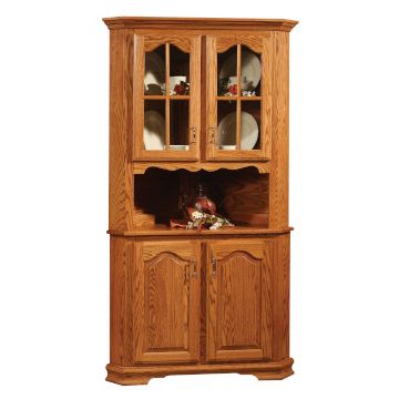 Country 2 Door Corner Hutch