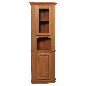 Country 1 Door Corner Hutch