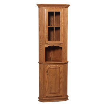 Country 1 Door Corner Hutch