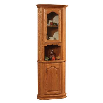 Country 1 Door Corner Hutch