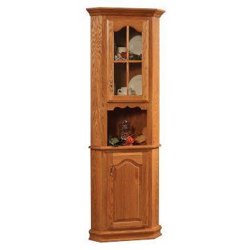 Country 1 Door Corner Hutch