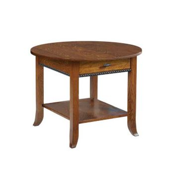 Cranberry Round End Table