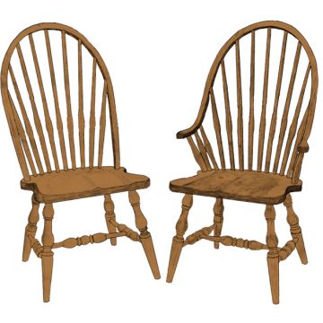 Crawford Arm & Side Chair (Desk Chair option available)