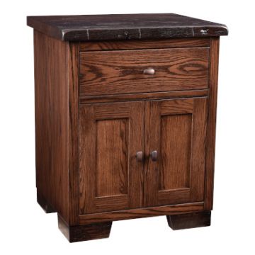 Farmhouse Heritage 1 Drawer 2 Door Nightstand