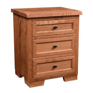 Farmhouse 3 Drawer Nightstand