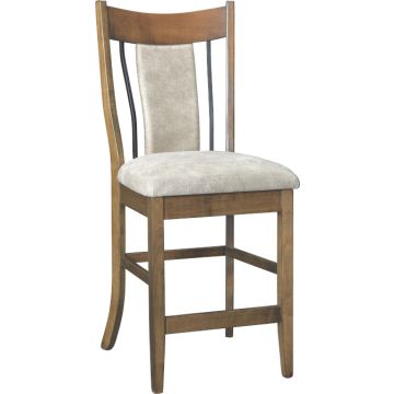 Eagle 24" Bar Chair With Iron & Fabric