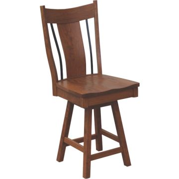 Eagle 24" Swivel Bar Chair with Iron