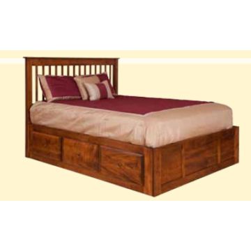 English Shaker Spindle Bed 