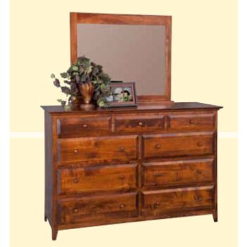 English Shaker Mirror & Dresser