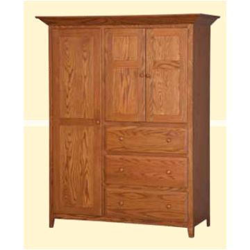 English Shaker 3-Drawer Chifforobe