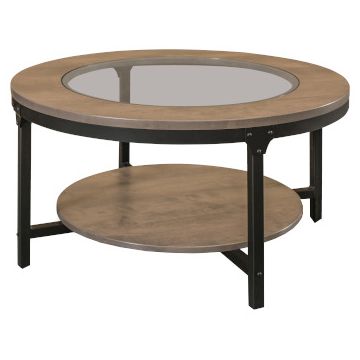 Timbra Round Glass-Top Coffee Table