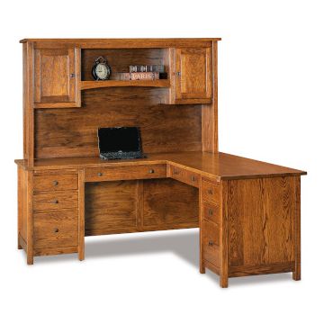 Centennial L Desk & Hutch