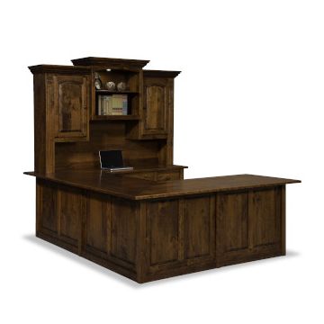 Victorian Wrap Around L-Desk & Hutch