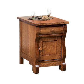 Old Classic Sleigh Enclosed End Table