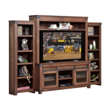 Georgetown Entertainment with Side Bookcases