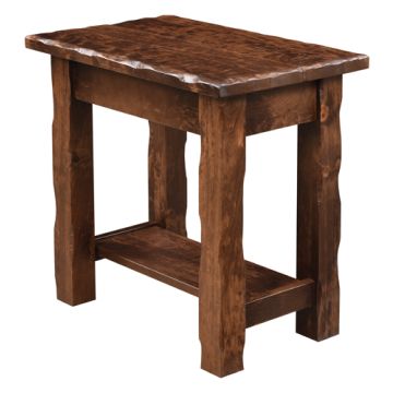Hand Hewn Chairside Table