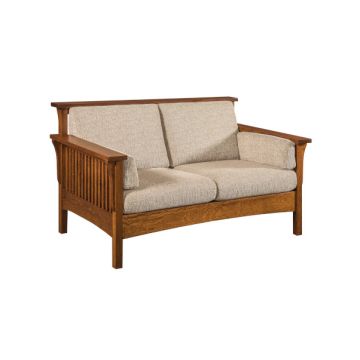 Highback Slat Loveseat