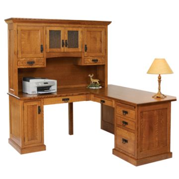 Homestead Corner Desk & Hutch