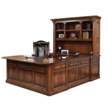 Jefferson U-Shape Desk & Hutch