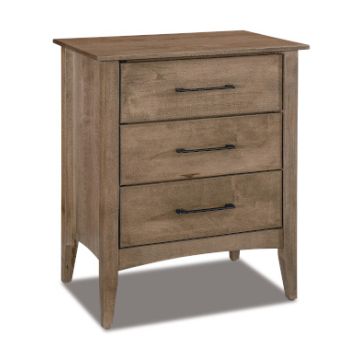 Atlantic 3 Drawer Nightstand