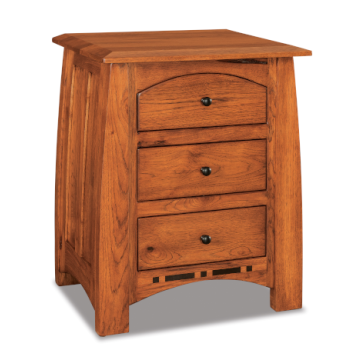Boulder Creek 3 Drawer Nightstand