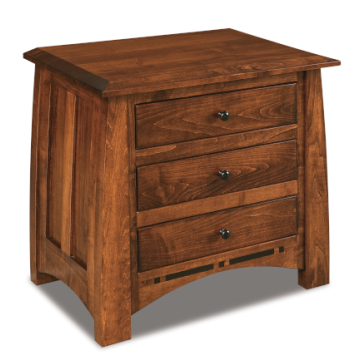 Boulder Creek 3 Drawer Nightstand