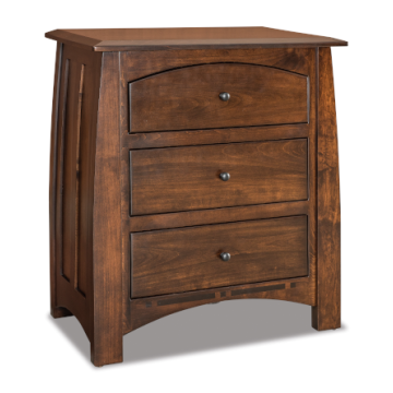 Boulder Creek 3 Drawer Nightstand