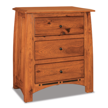 Boulder Creek 3 Drawer Nightstand