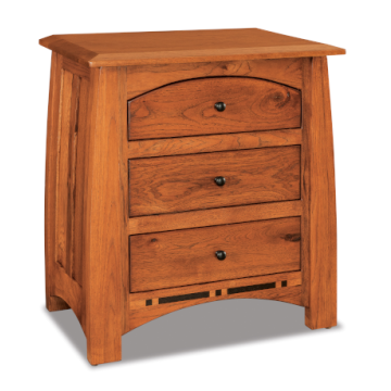 Boulder Creek 3 Drawer Nightstand