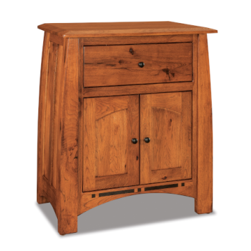 Boulder Creek 1 Drawer & 2 Door Nightstand
