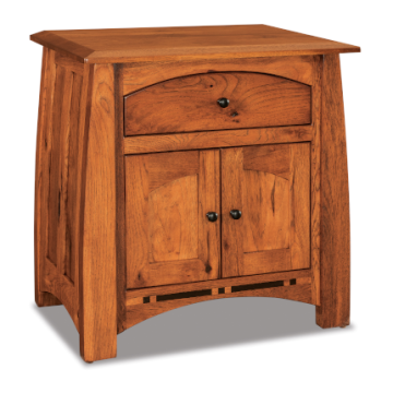 Boulder Creek 1 Drawer & 2 Door Nightstand