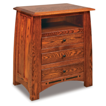 Boulder Creek 3 Drawer Nightstand