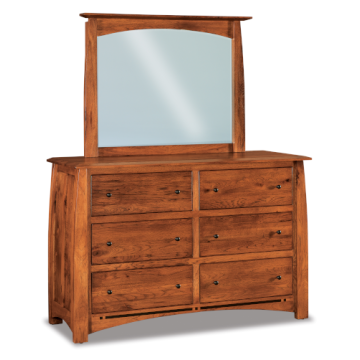 Boulder Creek 6 Drawer Dresser & Mirror