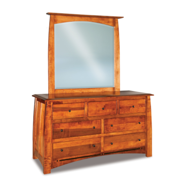 Boulder Creek 7 Drawer Dresser & Mirror