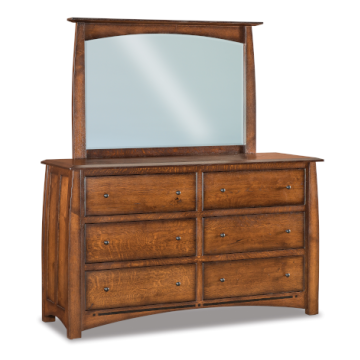Boulder Creek 6 Drawer Dresser & Mirror