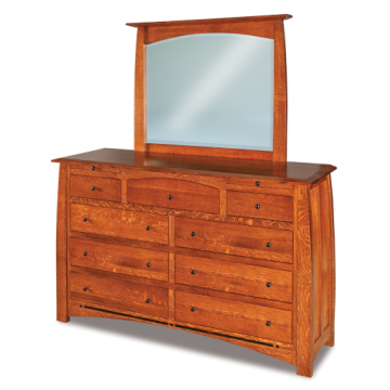 Boulder Creek 9 Drawer Dresser & Mirror