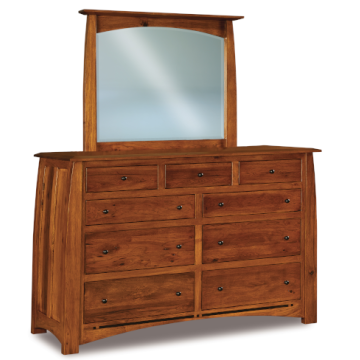 Boulder Creek 9 Drawer Dresser & Mirror