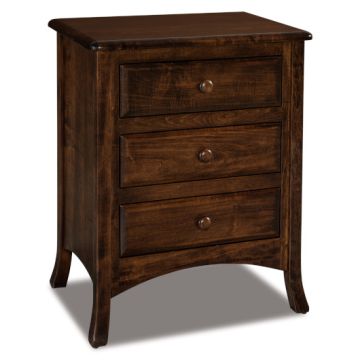 Carlisle 3 Drawer Nightstand