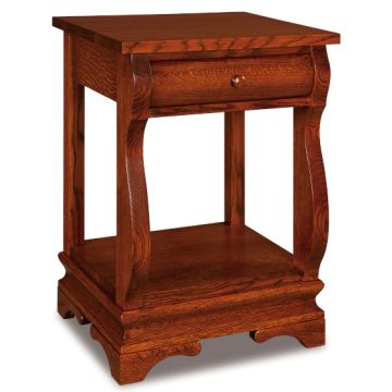 Chippewa Sleigh 1 Drawer Nightstand