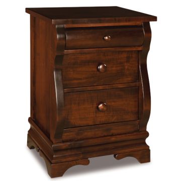 Chippewa Sleigh 3 Drawer Nightstand