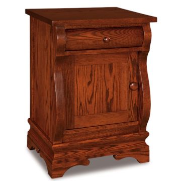 Chippewa Sleigh 1 Drawer & 1 Door Nightstand
