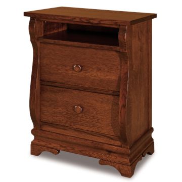 Chippewa Sleigh 2 Drawer Nightstand