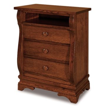 Chippewa Sleigh 3 Drawer Nightstand