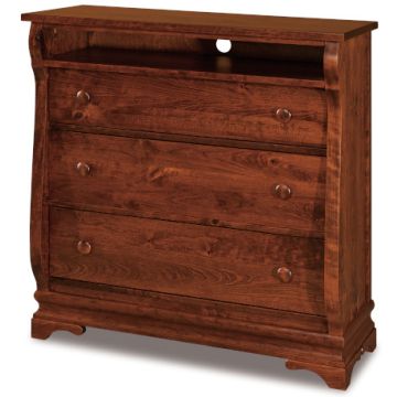 Chippewa Sleigh 3 Drawer Media Chest
